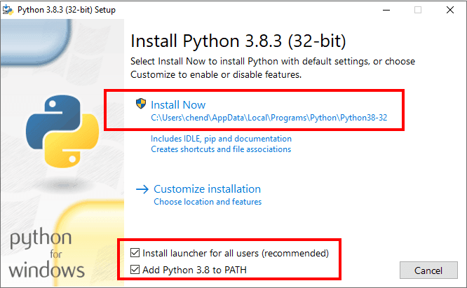 Installation de Python sous Windows