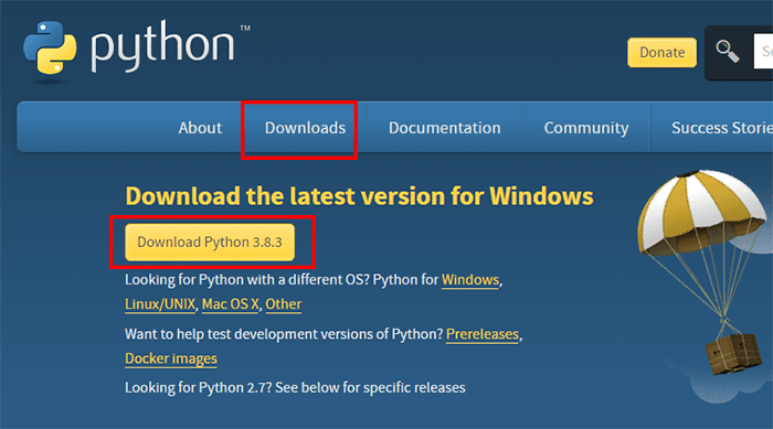 Installation de Python